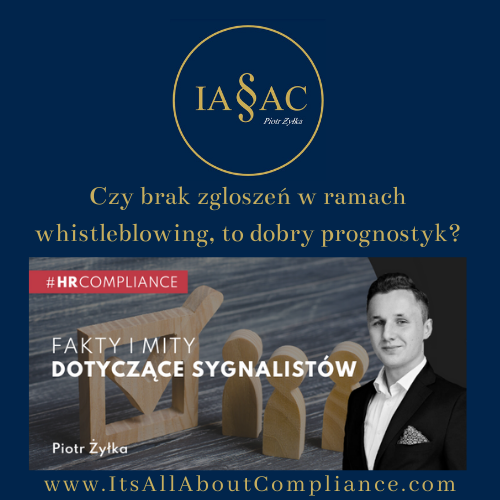 Czy brak zgłoszeń w ramach whistleblowing, to dobry prognostyk?