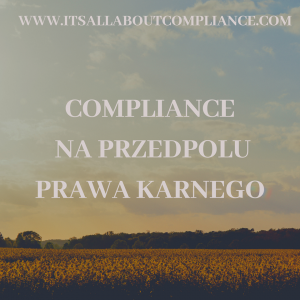 Compliance na przedpolu prawa karnego
