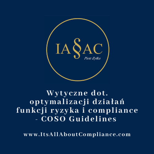 Wytyczne dotyczące optymalizacji działań funkcji ryzyka i compliance - COSO Guidelines