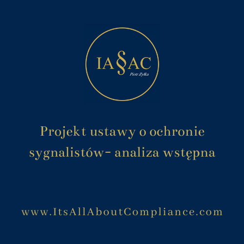 Projekt ustawy o ochronie sygnalistów - analiza wstępna
