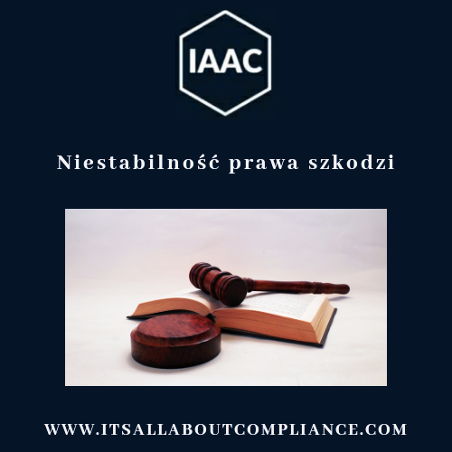 Niestabilność prawa szkodzi