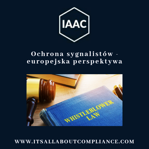 Ochrona sygnalistów - europejska perspektywa